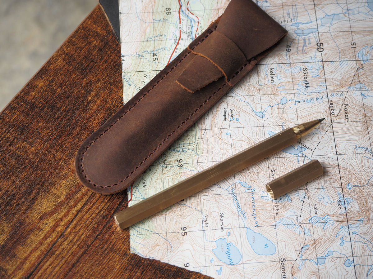 Custom Logo Leather Pen Case – LM Leather Goods