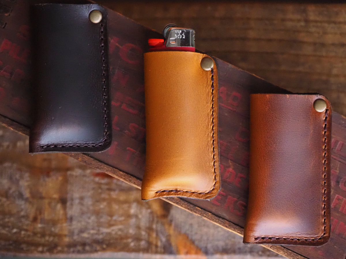 Leather lighter case