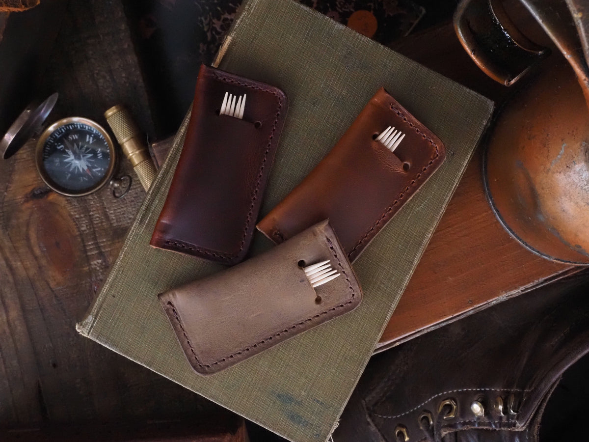 Leather Toothpick Holder – LM Leather Goods