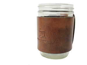 Mason Sleeves - Leather Mason Jar Cup Holder