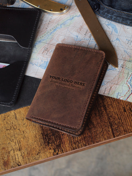Custom Logo Leather Card Wallet