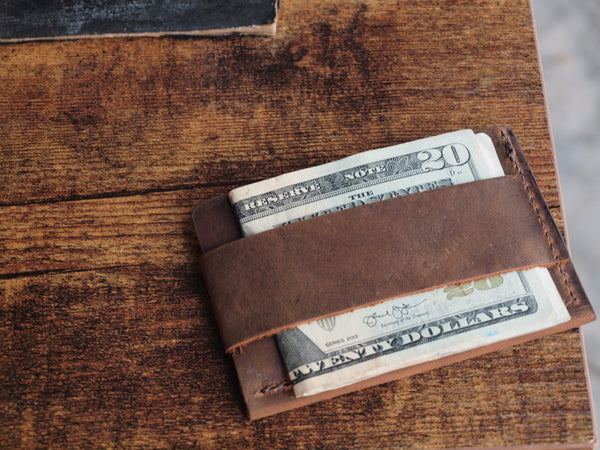 Custom Logo Slim Leather Wallet