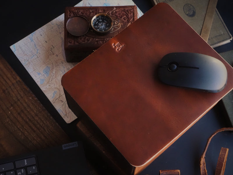 Louis Vuitton's leather bound $400 mouse pad