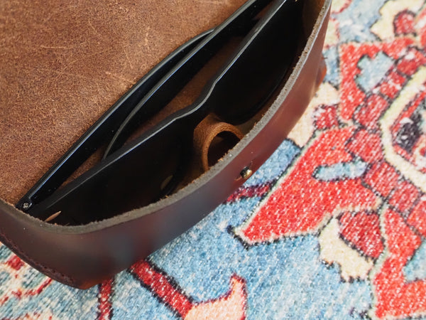 Hunley Leather Glasses Case