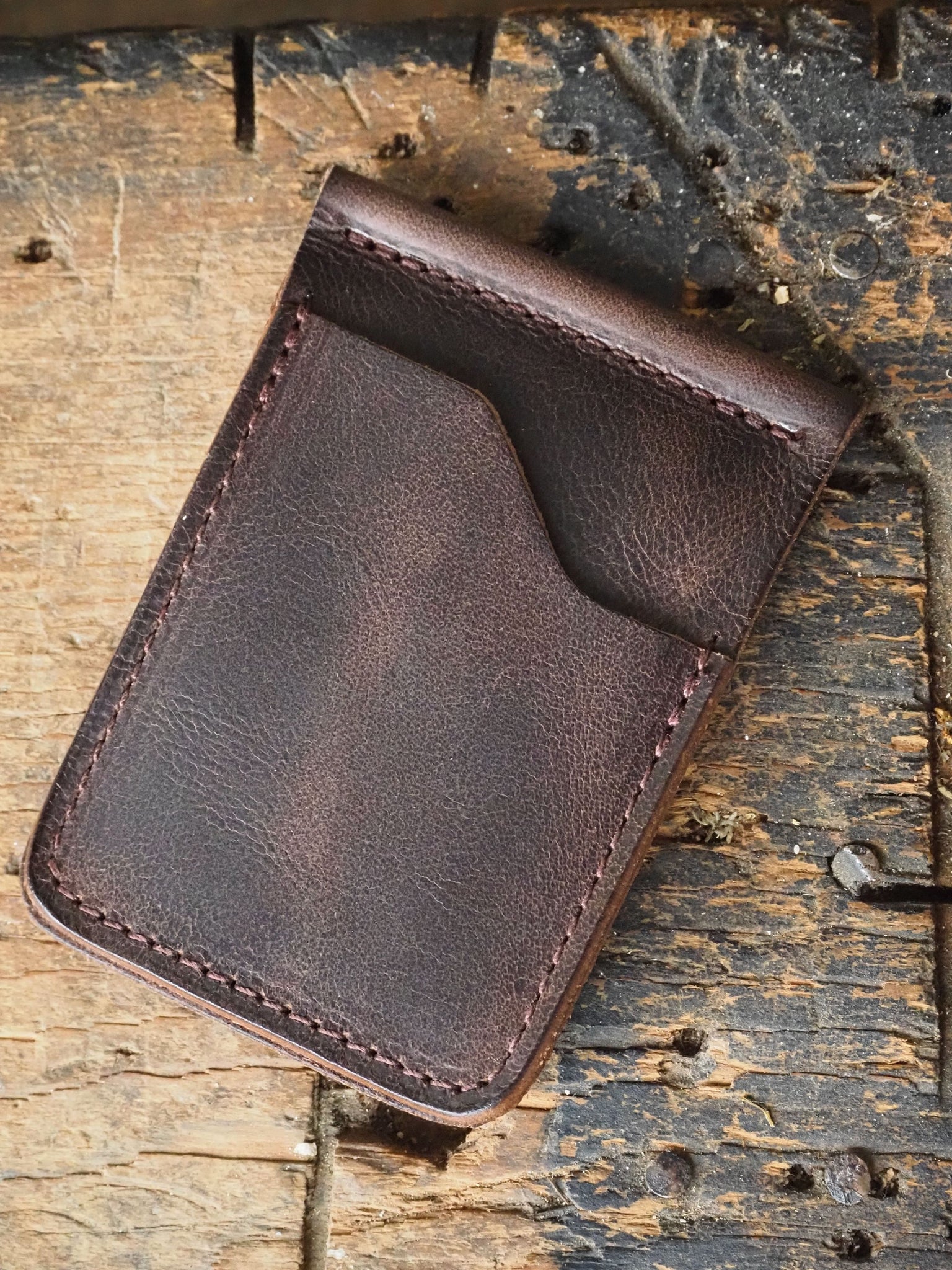 English Tan Leather Card Holder: Your Front Pocket Companion - Popov  Leather®