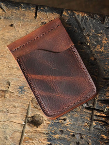 English Tan Leather Card Holder: Your Front Pocket Companion - Popov  Leather®