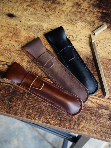 Custom Logo Leather Pen Case