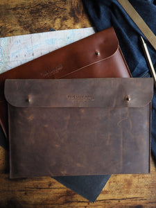 Custom Logo Leather Portfolio // iPad - Surface - Documents