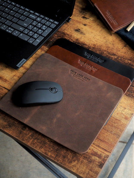 Custom Logo Leather Mouse Pad