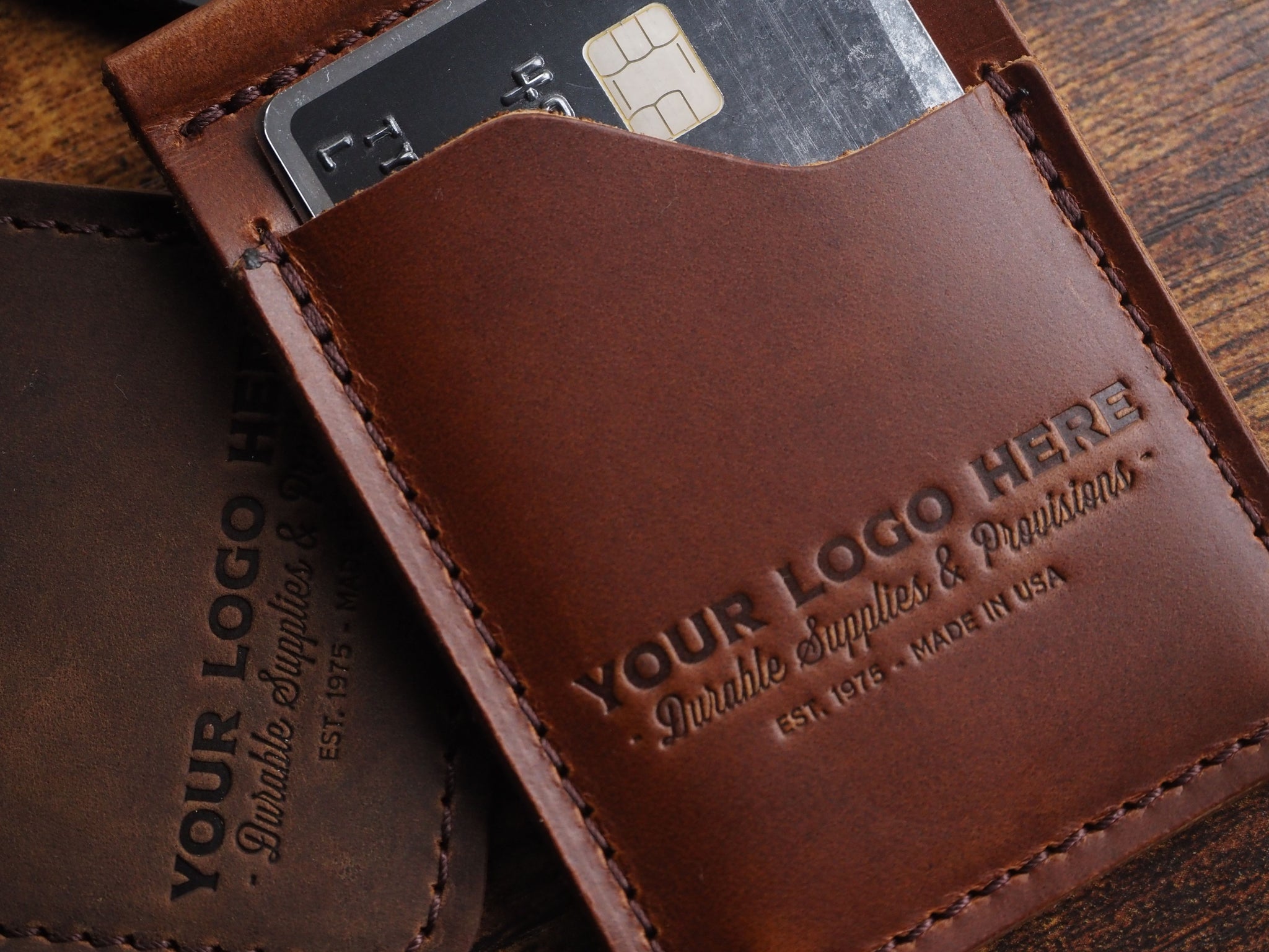 Personalised Real Leather Rustic Men's Wallet Handmade 