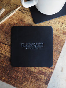 Custom Logo Leather Coasters